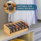thumbnail image 2 of Belt Organizer, Wooden Belt Rack, 6-Compartment Belt Holder, Closet Drawer Belt Hanger Belt Organizer, 2 of 5