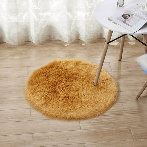 Up To 60% Off Wofedya Wool Imitation Sheepskin Rugs Faux Furs Non Slip Bedroom Shaggy Carpet Mats Rugs For Living Room Washable Rug Bath Mats For Bathroom White 1X Carpet