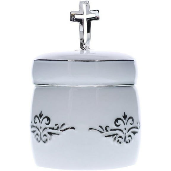 white crossfish rosary holder