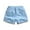 Blue10, variant on Diufon Girls Summer Casual Jeans Shorts Toddler Trendy Elastic Waist Cute Embroidery Denim Shorts with Pockets