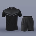 thumbnail image 2 of Riecok Mens Short Sets 2 Piece Outfits Short Sleeve T Shirt Shorts Summer Tracksuits Workout Sportwear Clothes, 2 of 5