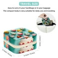 thumbnail image 5 of Easter Portable Square Jewelry Box Organizer for Rings, Earrings, Necklaces, Bracelets - for Girls and Women, 5 of 6