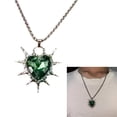 thumbnail image 2 of YIEMEEN Trendsetting Love Heart Shaped Necklace Fashion Jewelry Accessory with Thorns Detail for Fashionable Enthusiasts, 2 of 9