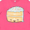 thumbnail image 4 of Inktastic Cute Smiling Cake with Confetti Sprinkles Youth T-Shirt, 4 of 5
