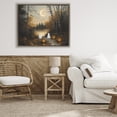 thumbnail image 2 of Autumn Ghosts at Lake Brown Framed Floater Canvas Wall Art, design by Arlington Prints, 2 of 10