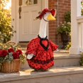 thumbnail image 4 of Qwtwty Porch Goose St Valentine's Day Outfit 23" Heart Lace Trims Dress Porch Goose Costume for Yard Outdoor Patio Statue Holiday Decor, 4 of 9