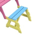 thumbnail image 5 of Kids Outdoor Picnic Table Set with Bench, 2 In 1 Colorful Toddler Activity Table, Wooden Children Table and Chair Set for Indoor Garden Patio Yard, 5 of 8