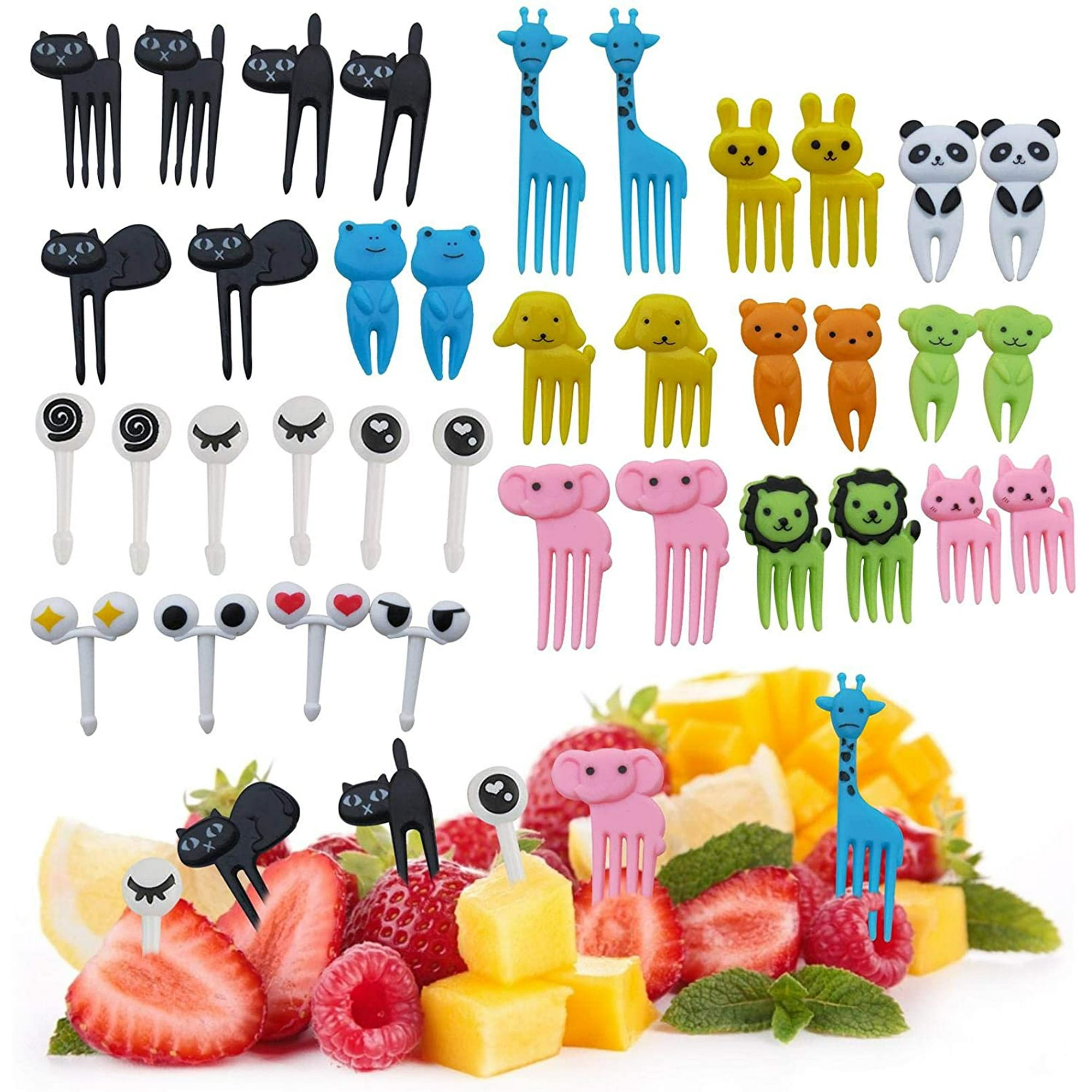 Animal Food Picks for kids,36PCS Cute Animal Reusable Plastic Toddler Food Picks, Bento Box Accessories Animal Fruit Picks for Snacks, Fruits, Cakes, Fudge(Random Color) | Walmart Canada Animal Food Picks for kids,36PCS Cute Animal Reusable Plastic Toddler Food Picks, Bento Box Accessories Animal Fruit Picks for Snacks, Fruits, Cakes, Fudge(Random Color) | Walmart Canada