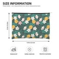 thumbnail image 3 of Zufioo Tropical Fruit Print DuPont Paper Portable Toiletry Bag, 8.9x6.5 inch Zippered Hand-held Paper Cosmetic Bag Storage Tool Kit, 3 of 7