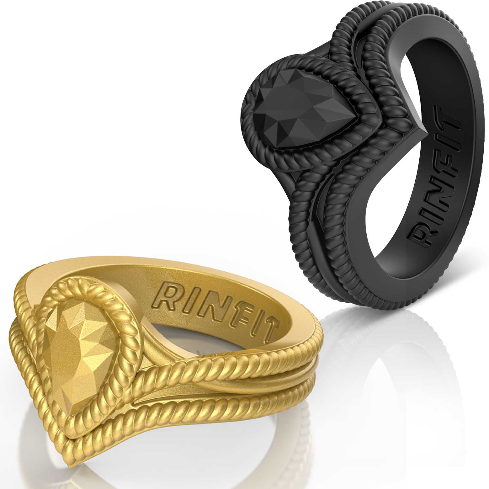 Rinfit Silicone Wedding Rings for Women by Rinfit