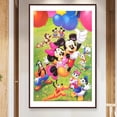 thumbnail image 3 of Cuadros Decorativos Serie de dibujos animados 5D Mickey Mouse y Donald Duck diamante redondo Likrtyny embutido en tela, 3 of 9
