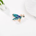 thumbnail image 3 of nipocaio Fairy Butterfly Rhinestones Brooch Pin Enamel Vintage Angel Wing Pins, 3 of 5