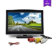 5 inch Tft LCD Screen Car Monitor 2 Channels Video Input 800 x 480 Reversing Parking HD Digital Display