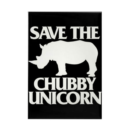 Street Rectangle Magnet - CafePress - Save The Chubby Unicorn - Rectangle Magnet, 2