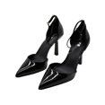 thumbnail image 3 of Bar III Womens Idaa Patent Pointed Toe Ankle Strap, 3 of 7