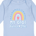 thumbnail image 4 of Inktastic My Gigi Loves Me Retro Rainbow Girls Long Sleeve Baby Bodysuit, 4 of 5
