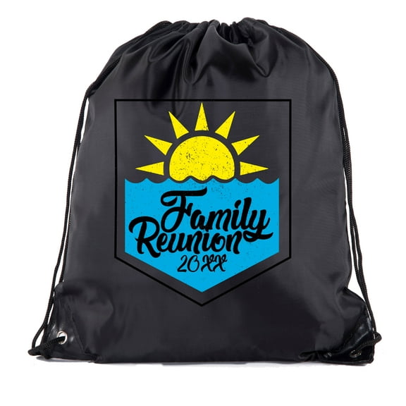 Sun and Water Family Reunion with Date - Family Reunion Party Favor Bags