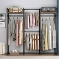 thumbnail image 2 of Tribesigns Garment Rack Heavy Duty Clothes Rack, Free Standing Closet Organizer with Shelves and Hanging Rod, Large Metal Clothing Rack for Hallway, Bedroom, 2 of 5