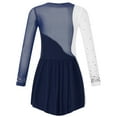 thumbnail image 3 of Alvivi Kids Girls Ballet Dance Gymnastics Leotard Figure Skating Dress 6-16 Navy Blue 10, 3 of 7