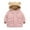 Pink, variant on KYAIGUO Toddler Boys Girls Hooded Down Jacket Baby Winter Warm Coat kids Puffer Jacket Zipper Outerwear for 1-7Y