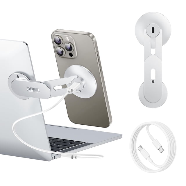 Soporte magnético para teléfono portátil con cargador inalámbrico de 15 W MagSafe