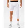 thumbnail image 4 of Pantalones cortos de hombre Mallas de una pierna para hombre para baloncesto bolsillos laterales entrenamiento físico medias de una sola pierna, 4 of 7