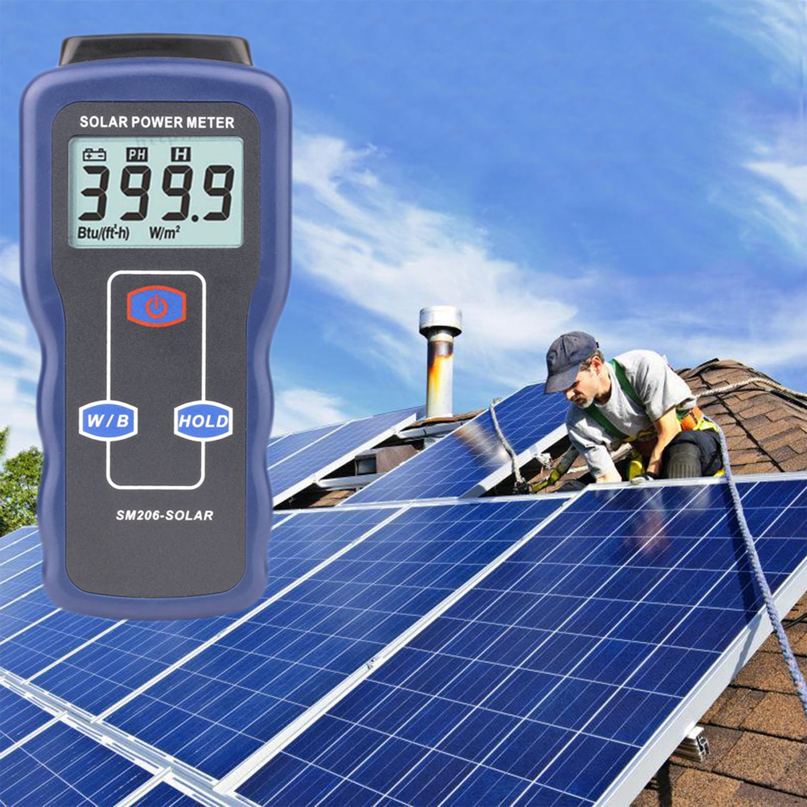 LONN Pocket High Precision Sun Energy Solar Power Meter SM206 