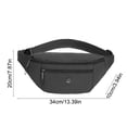 thumbnail image 3 of JZCHUNTOY Sac Bandoulière Minimaliste, Sac Banane de Sport Extérieur Grande Capacité, Sac à Bandoulière Simple Décontracté à Plusieurs Couches pour la Randonnée, la Course, le Cyclisme et les Déplacements Quotidiens, 3 of 6