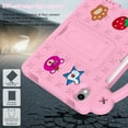 thumbnail image 6 of Kids Case for iPad Mini (A17 Pro, 2024 Model, 7th Generation) / Mini 6 (2021 Model, 6th Generation), Kids Friendly Shockproof Cute Design Handle Stand Protective Rugged Tablet Case, Pink, 6 of 7