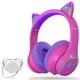 thumbnail image 1 of Auriculares LOBKIN Bluetooth 5.4 para niños con funda LED RGB con orejas de gato, 1 of 8