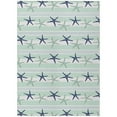 thumbnail image 5 of Addison Rugs Indoor/ Outdoor Surfside Starfish Stripes Washable Rug New Seaglass - 5' x 7'6", 5 of 5
