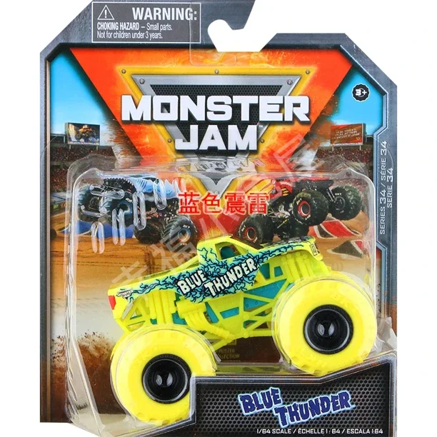 Camión de juguete de aleación fundida a escala 1:64 Monster Mutt Jam Grave Digger Monster Truck para niños todoterreno