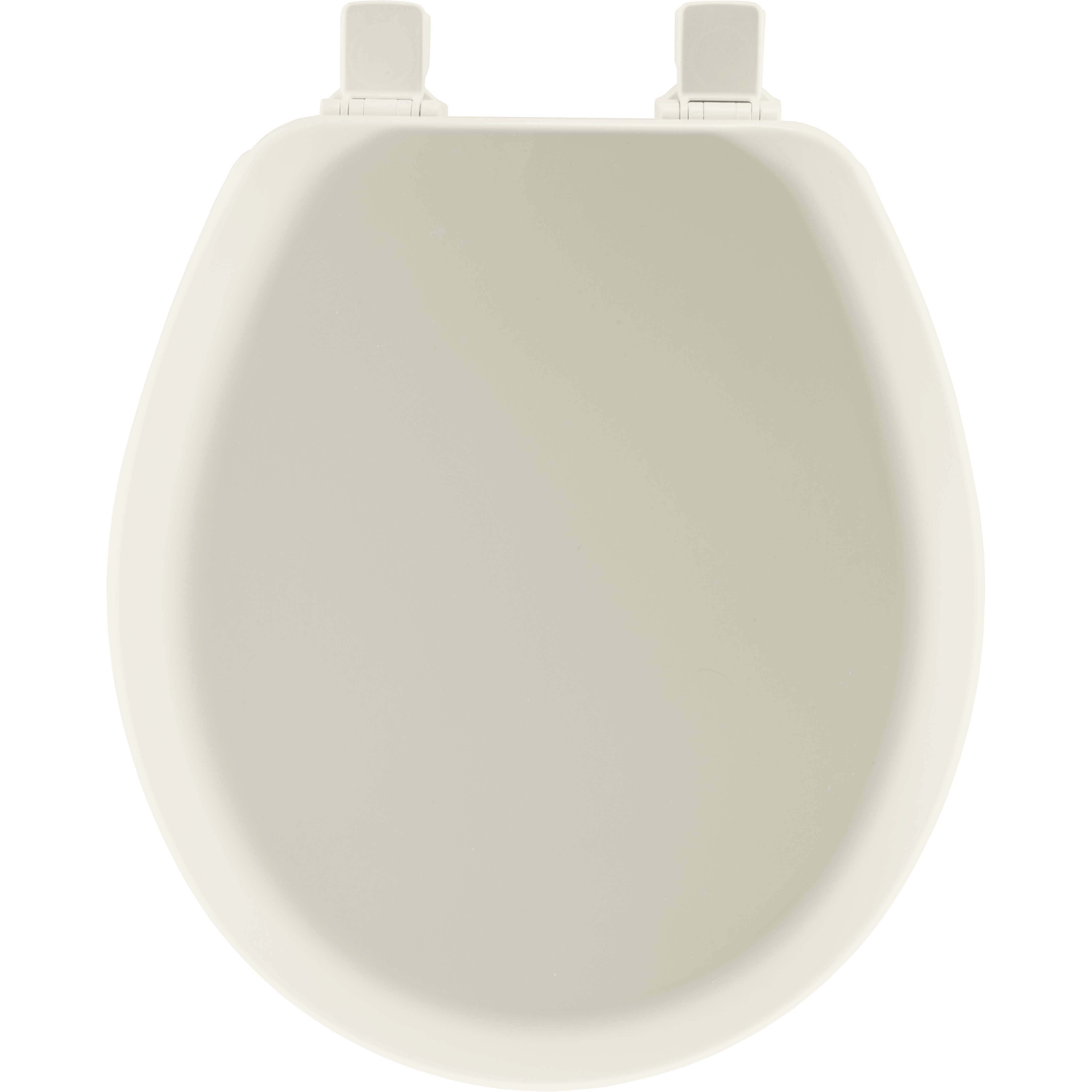 Mayfair Lift-Off Round Enameled Wood Toilet Seat, Biscuit photo 2