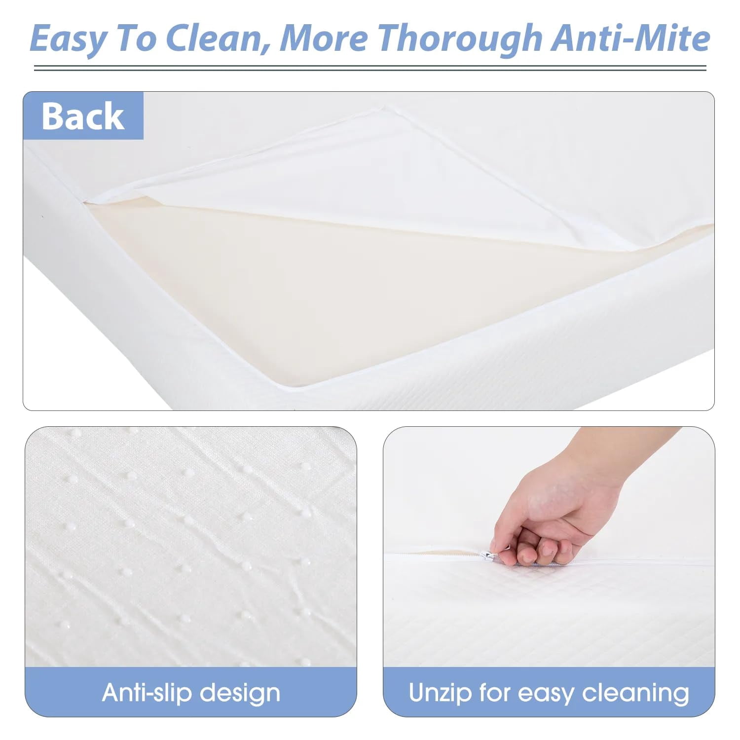 BIQWBIC Uptown; Urban Adult 6 Inch Gel Memory Foam Mattress Queen with Removable Washable Cover