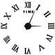 thumbnail image 2 of Reloj de espejo con números romanos negros, arte de pared sin marco para decoración del hogar, 2 of 8