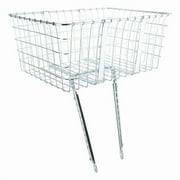 Wald 157 Heavy Duty Giant Front Delivery Basket Steel Silver 21" x 15" x 9"
