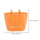 thumbnail image 4 of 1 Conjunto de canasta delantero de la scooter Cesta de bicicleta de plástico Cesta de bicicletas tejidas (naranja), 4 of 6