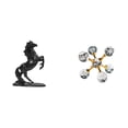 thumbnail image 1 of Majestuosa Escultura Equina Esférica. Figura Moderna De Caballo Para Decorar El Dormitorio, La Oficina, El Escritorio, La Estantería, La Sala De Estar O Cualquier Espacio Exterior Del Hogar., 1 of 8
