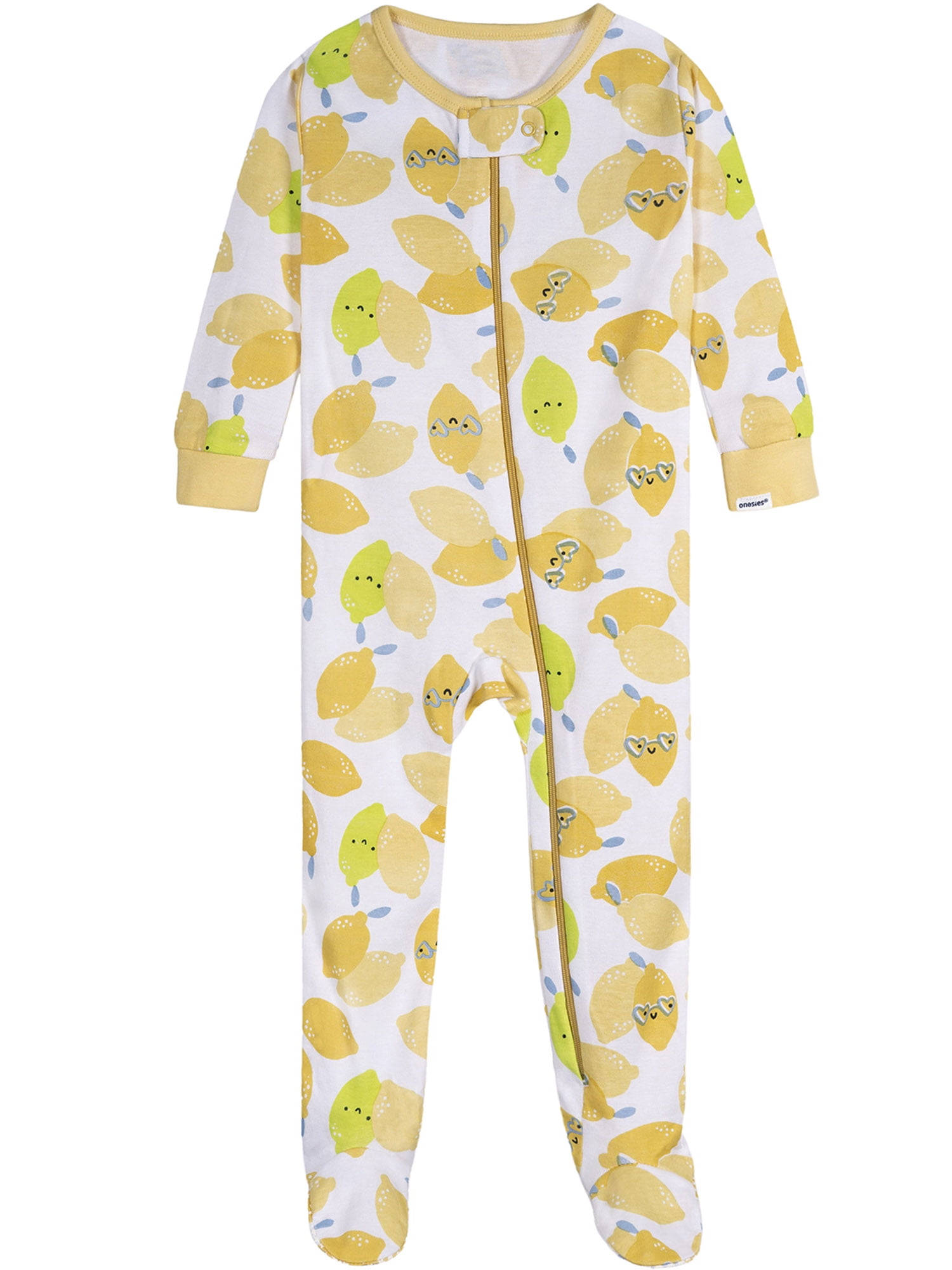 Onesies Brand Baby Girl Footed Pajamas, 4-Pack, Sizes Newborn - 24 Months
