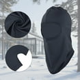 thumbnail image 4 of Unique Bargains 1 Pc Ice Silk Solid Color Balaclava Face Mask Navy Blue, 4 of 5