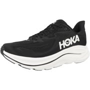 Hoka Men's Clifton 10 Sneaker, Black/White, 7.5