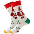thumbnail image 1 of Kmbangi Christmas Adult Tube Socks with Cartoon Pattern, Vintage Style, 1 of 3