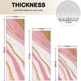 thumbnail image 4 of Pink White Gold Marble Pattern Kitchen Rugs Sets Of 3,Kitchen Runner Rugs Non Skid Washable,Decorative Kitchen Floor Mats for Kitchen,Sink,Laundry,17"x30"+ 17"x47" + 17"x59", 4 of 6