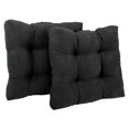 thumbnail image 1 of 19-inch Squared Microsuede Tufted Dining Chair Cushion (Set of Two), 1 of 2