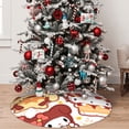 thumbnail image 5 of Saiise Christmas Tree Skirt 48" ,Xmas Tree Skirts with Sanrio K Pattern,Tree Mat for Indoor Outdoor Christmas Winter Holiday Party Indoor Decorations, 5 of 7
