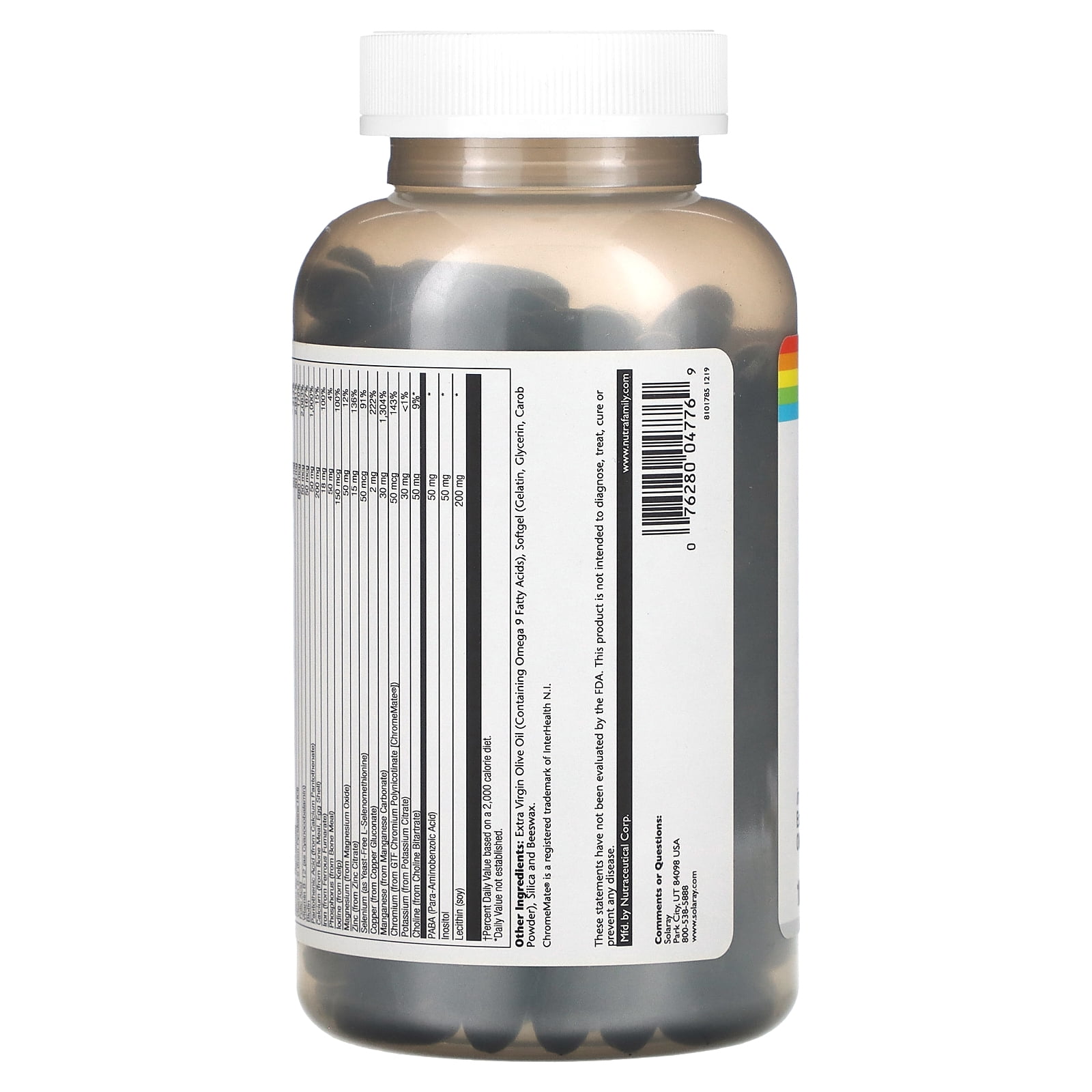 Solaray Provide Multi-Vita-Min Softgels, 180 Ct
