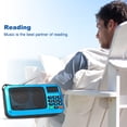 thumbnail image 2 of W405 Digital Portable USB Wired Computer Speaker HiFi Stereo w/ Flashlight Display Support TF Music Play Blue, 2 of 7