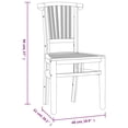 thumbnail image 2 of vidaXL Patio Dining Set Outdoor Table and Chair Furniture Solid Wood Teak, 2 of 11