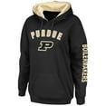 thumbnail image 2 of Women's Colosseum Black Purdue Boilermakers Loud and Proud Pullover Hoodie, 2 of 3