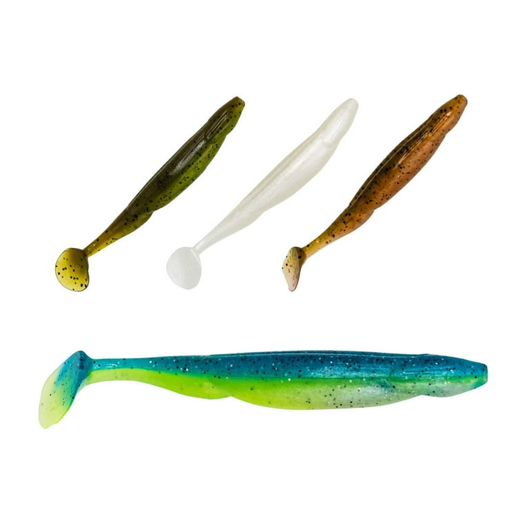 Charlie's Worms Lil' Zipper Dipper, Scented, Soft Bait for Freshwater Saltwater, 8pk, Glow